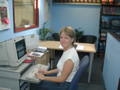 Picture of support staffat work in the office.