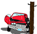 Crashed car