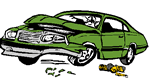 Crashed car